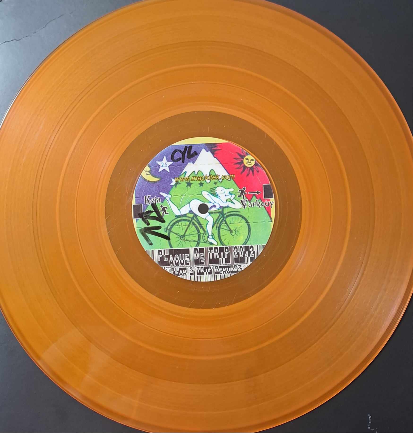 Plaque De Trip 2012 (orange) - vinyle freetekno